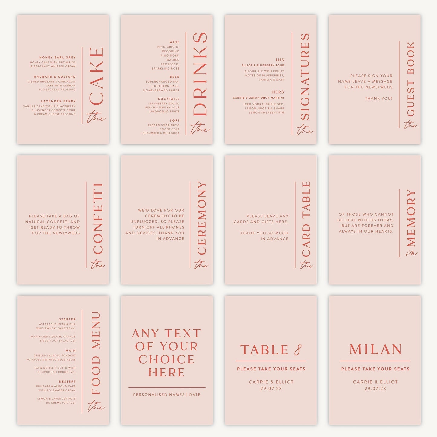 Cards and Gifts Sign Wedding Sign A5 Sturdy Foamex Sign Modern Layout