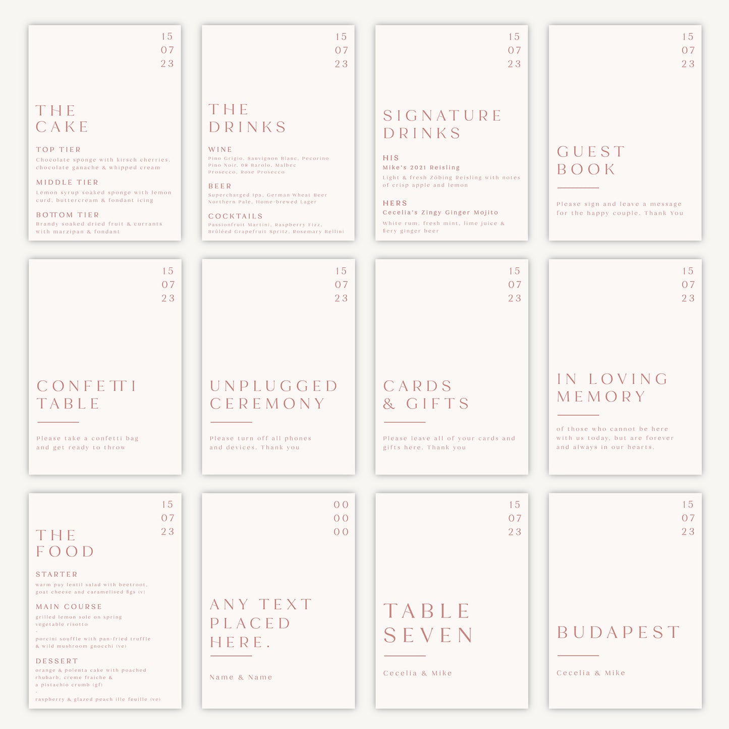 Wedding Cake Sign Wedding Sign A4 Sturdy Foamex Sign Minimal Capitalised