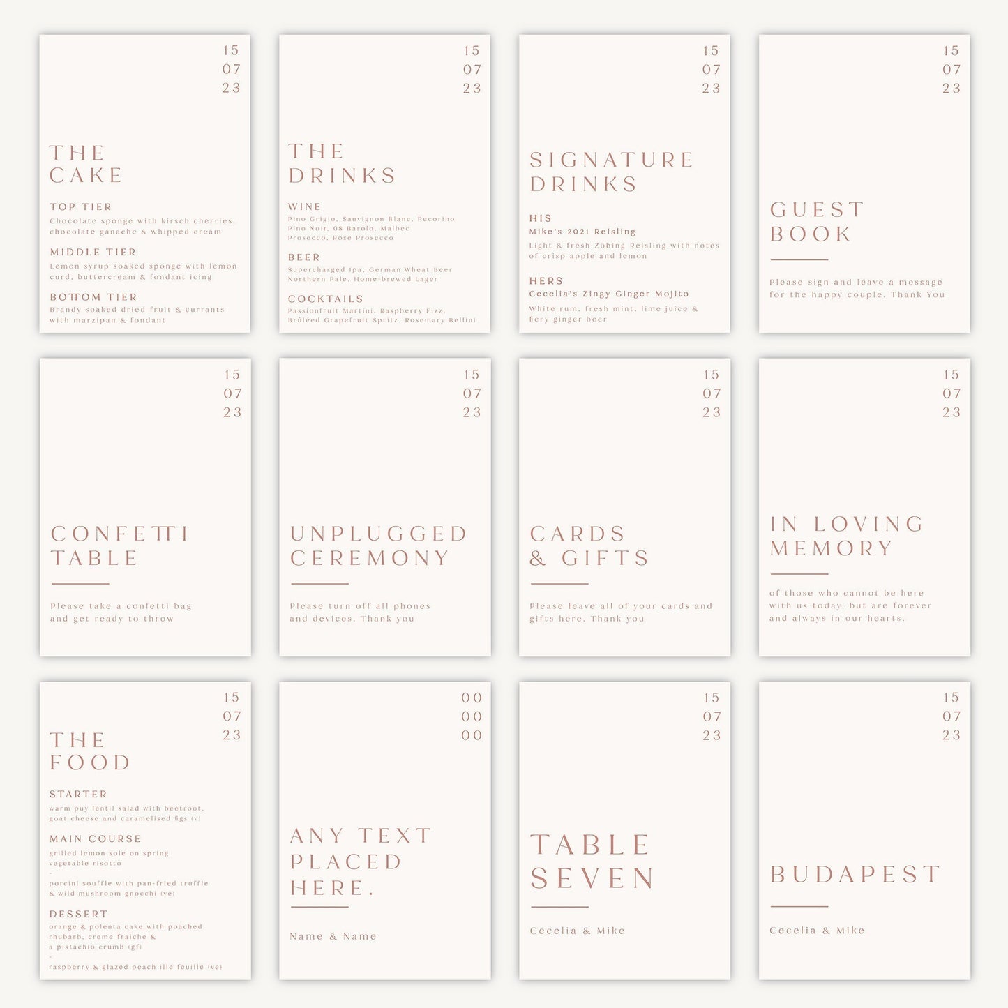 Cards and Gifts Sign Wedding Sign A4 Sturdy Foamex Sign Minimal Capitalised