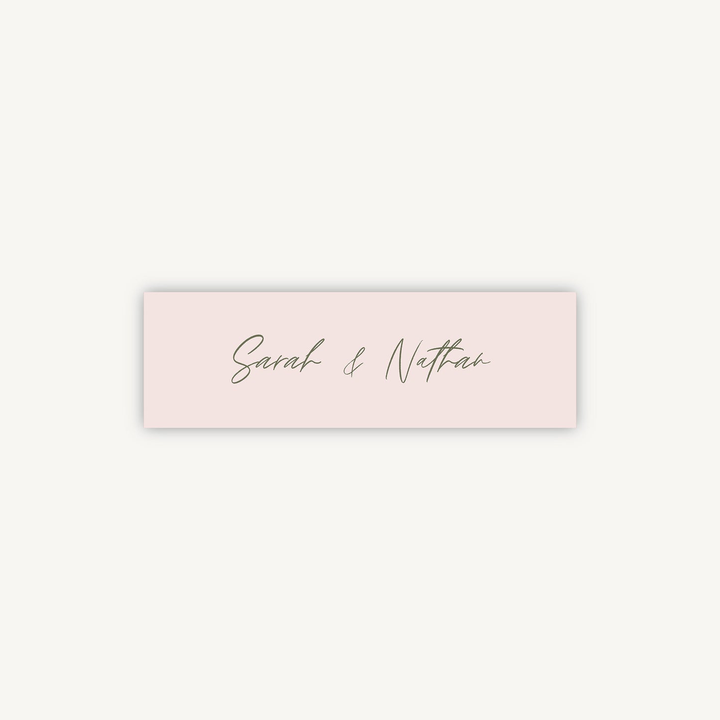 Blush Peony Wedding Invitation Band Wrap