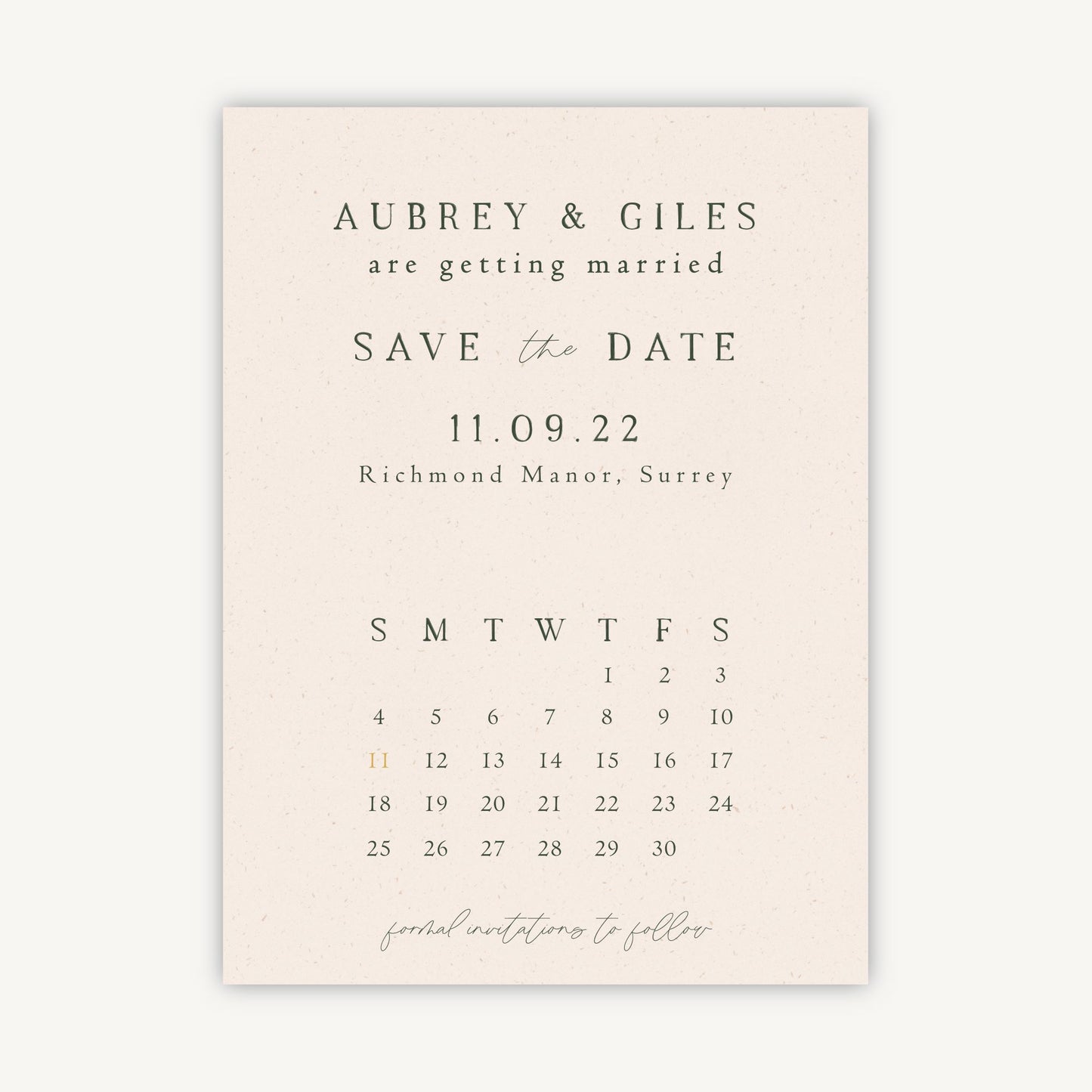 Dried Flower Wreath Folded Wedding Save the Date