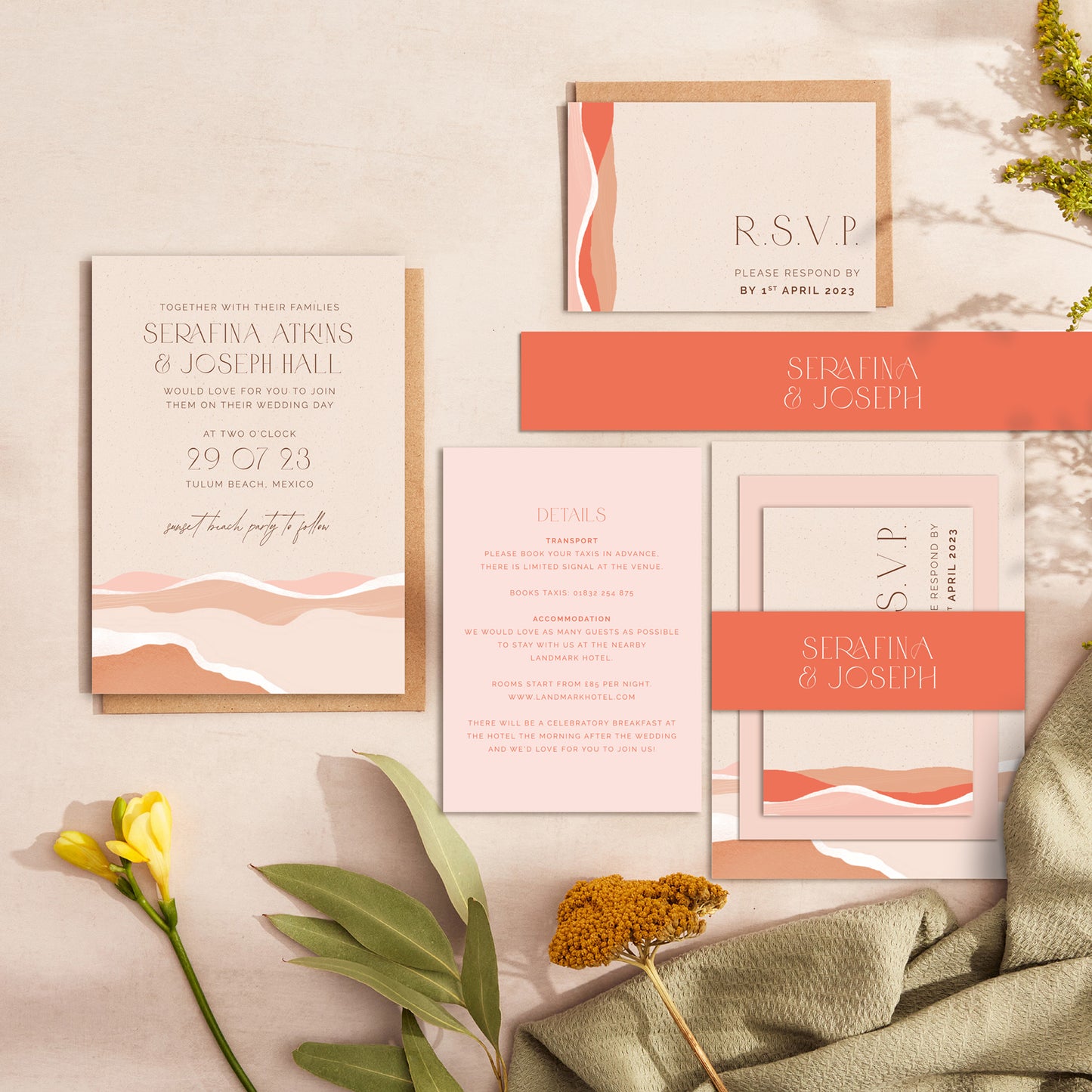 Palm Beach Wedding Invitation