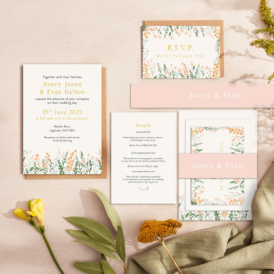 Summer Meadow Wedding Invitation