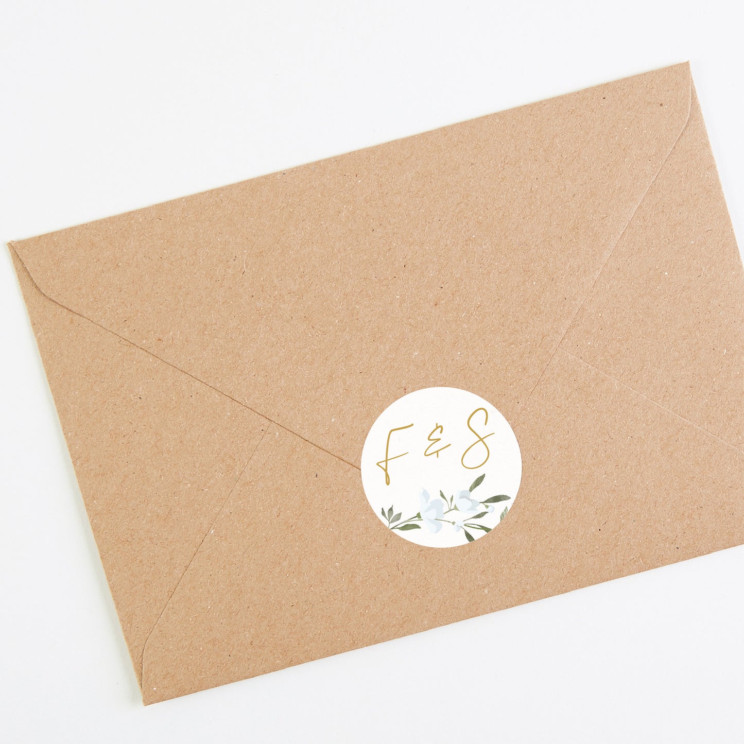 Spring Flowers Envelope Wedding Sticker