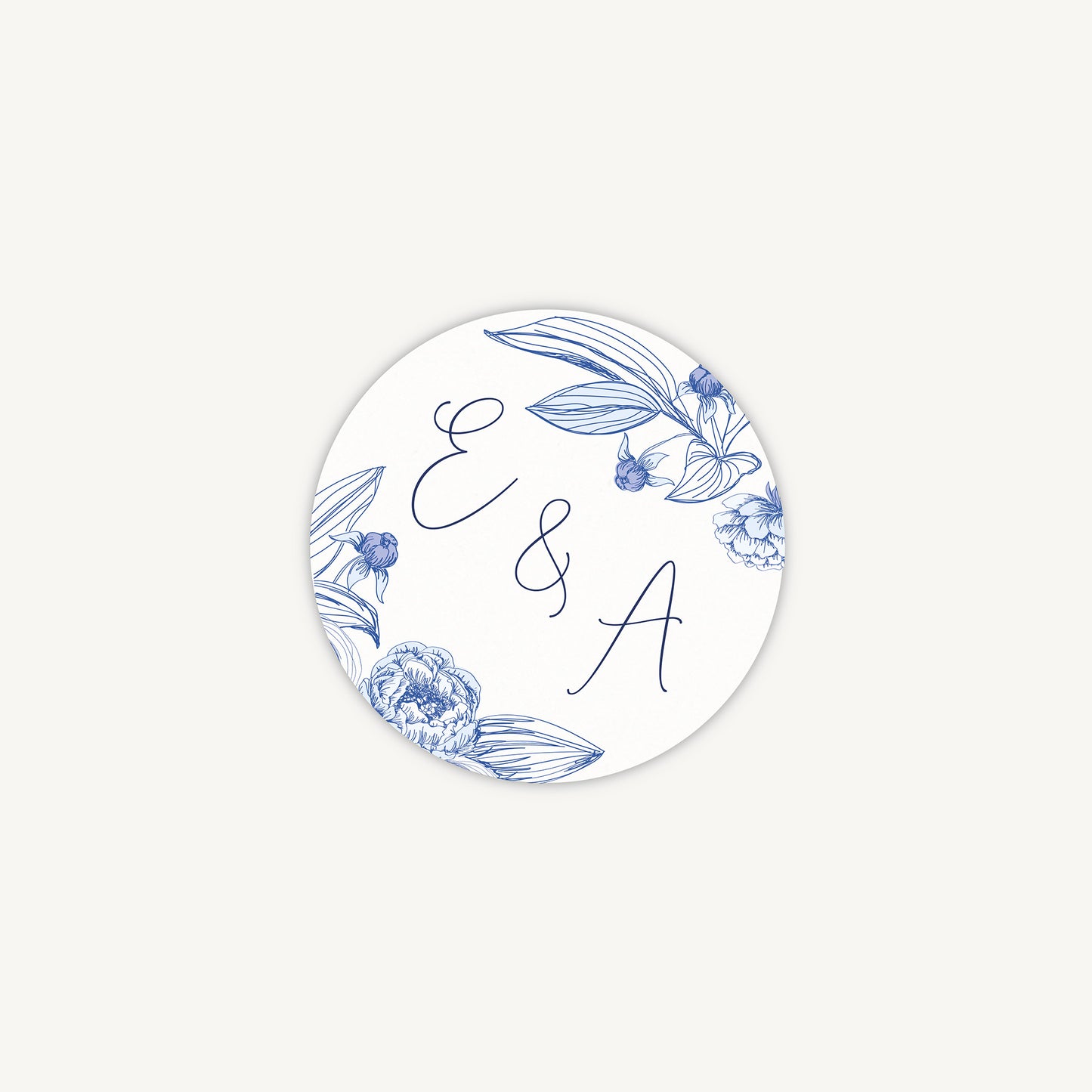 Farmhouse Blue Envelope Wedding Sticker