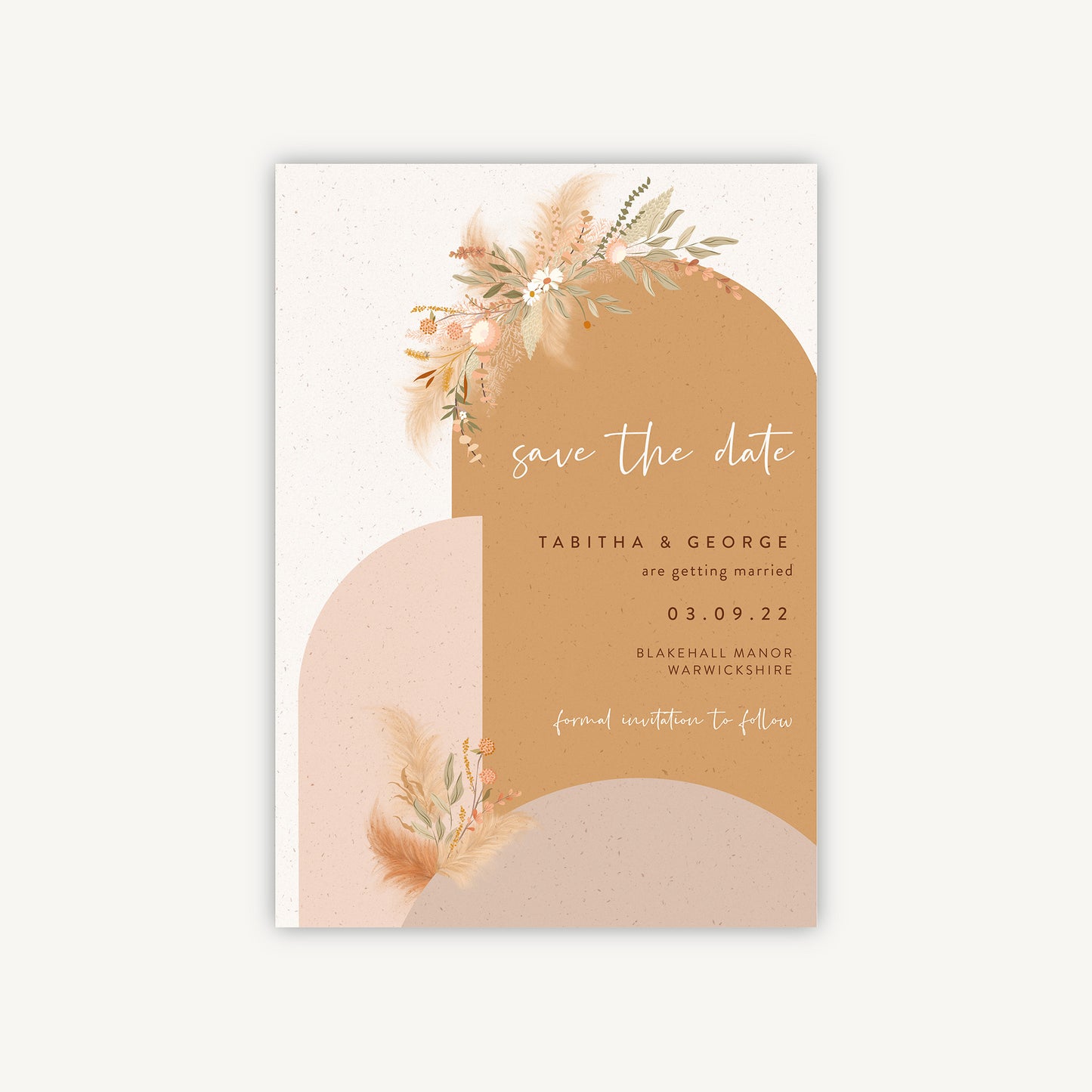 Modern Boho Wedding Save the Date
