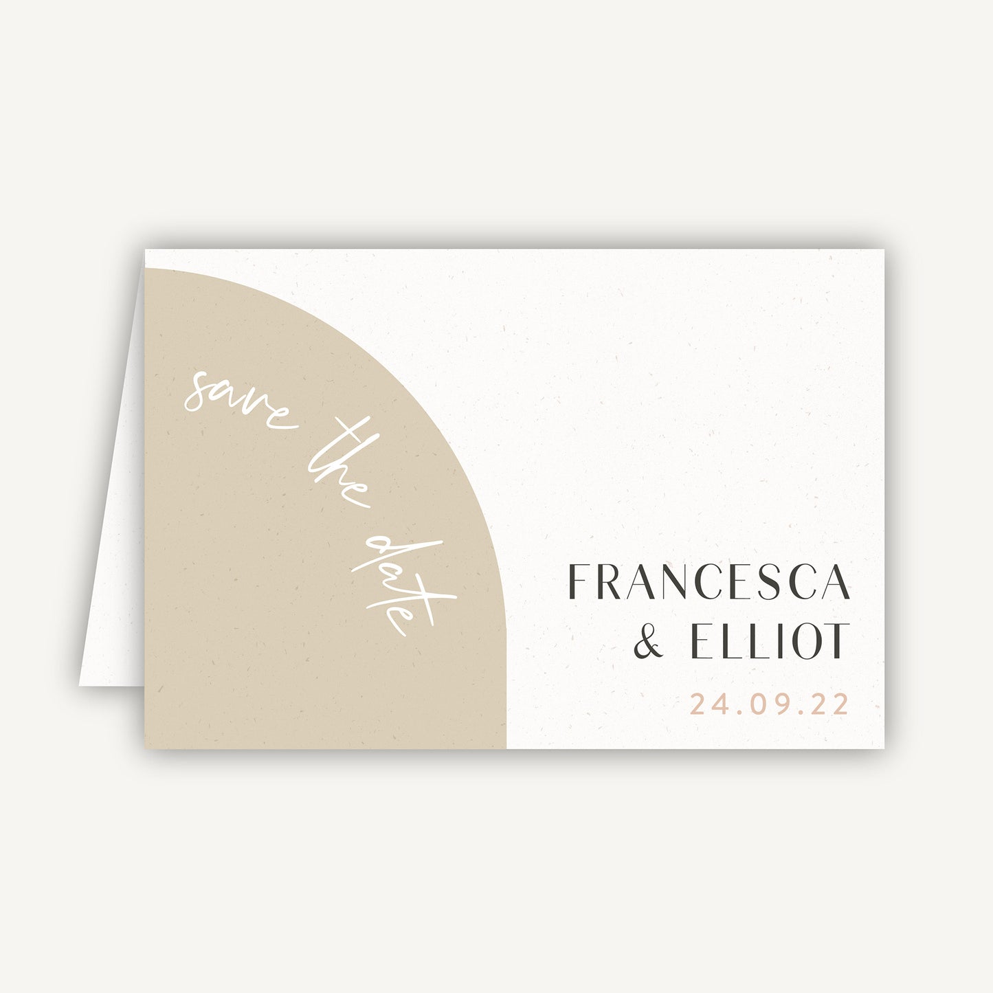 Minimalist Arch Folded Wedding Save the Date