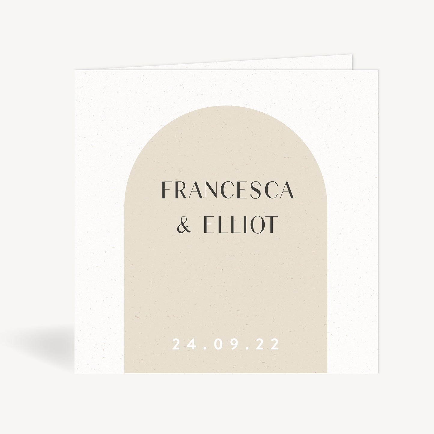 Minimalist Arch Folded Wedding Invitation