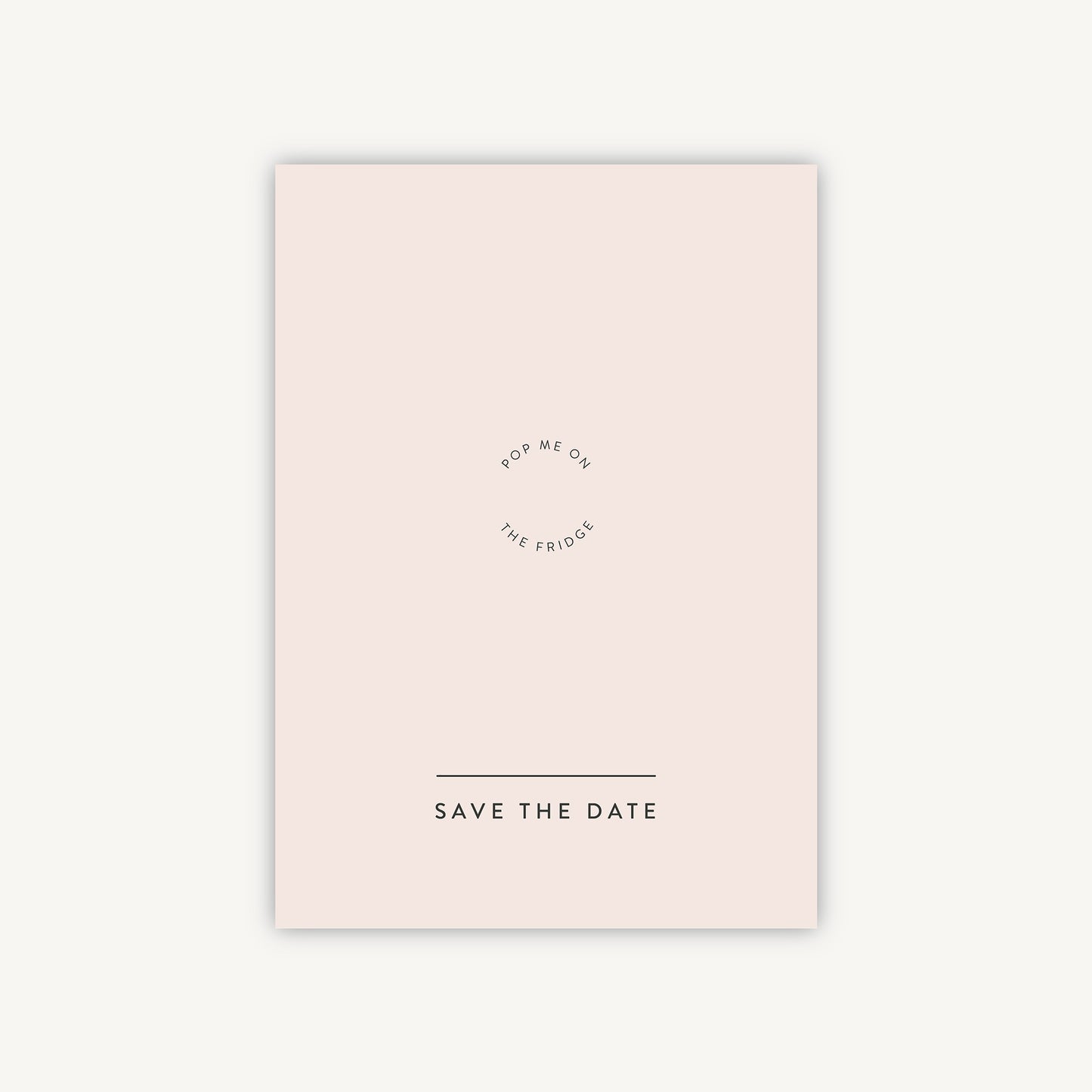 Minimal Script Wooden Magnet Save the Date