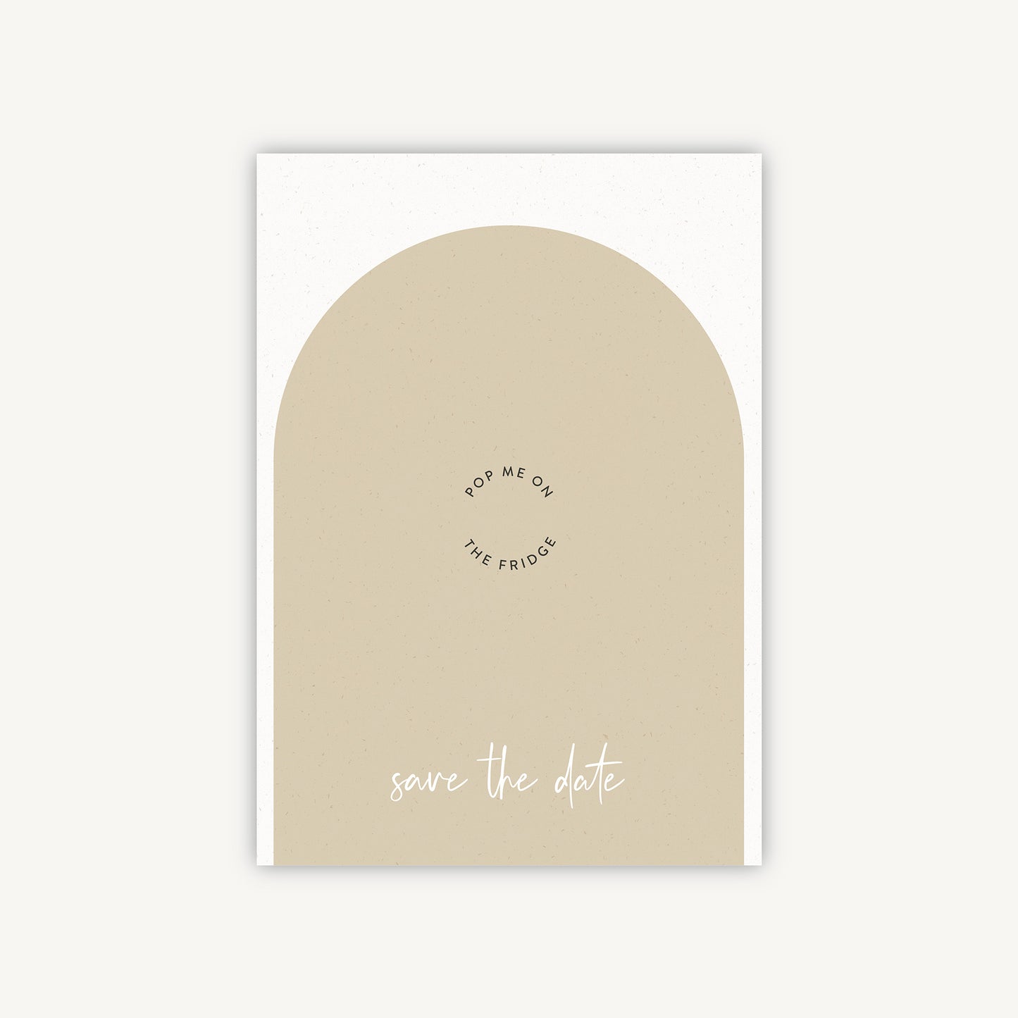 Minimalist Arch Wooden Magnet Save the Date