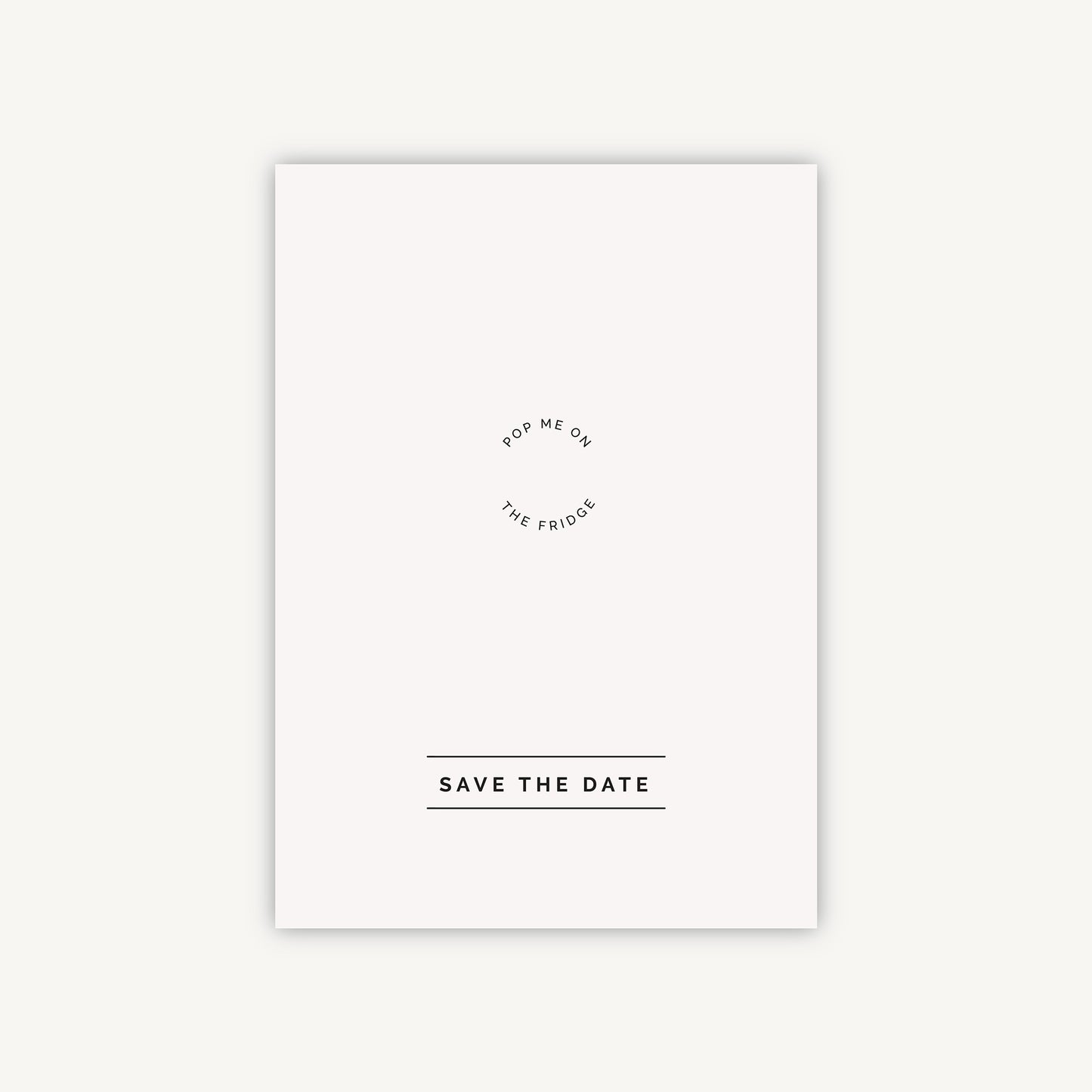 Modern Script Wooden Magnet Save the Date