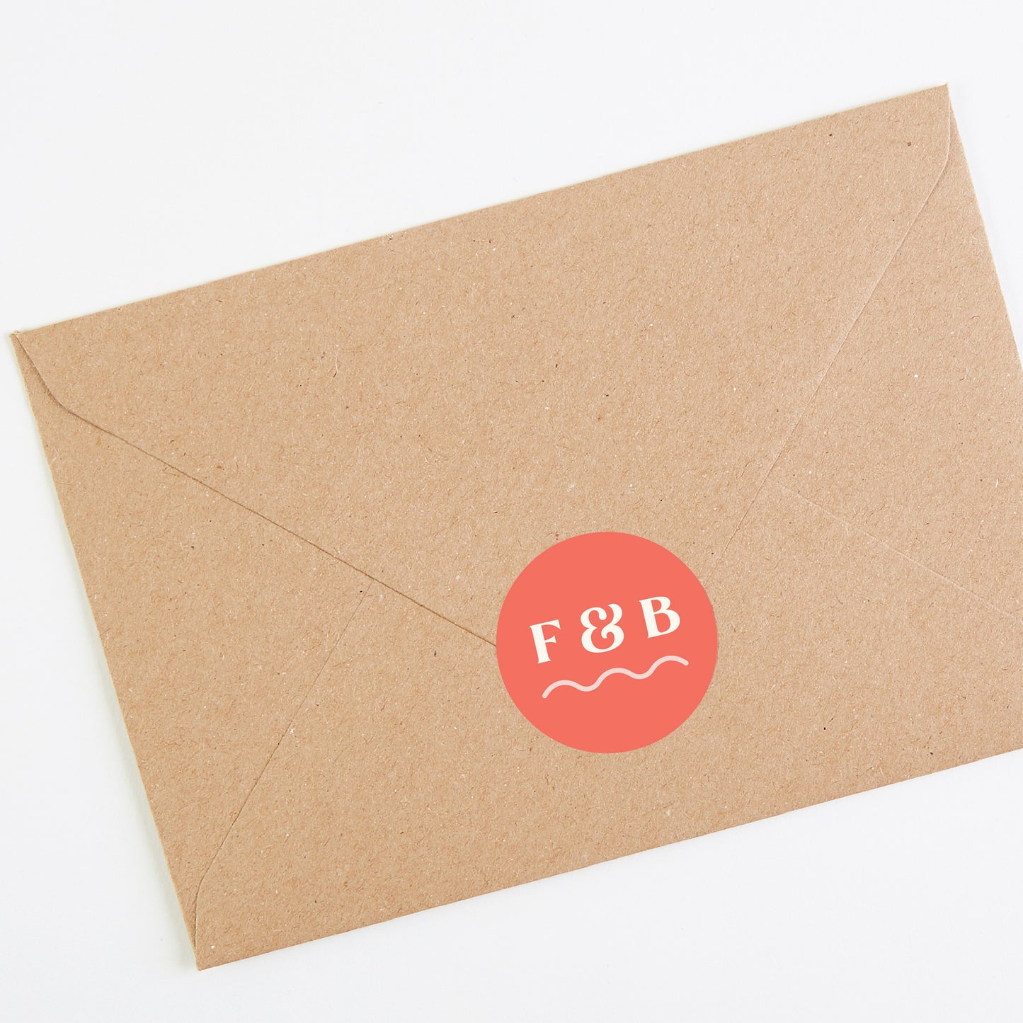 Retro Revival Envelope Wedding Sticker