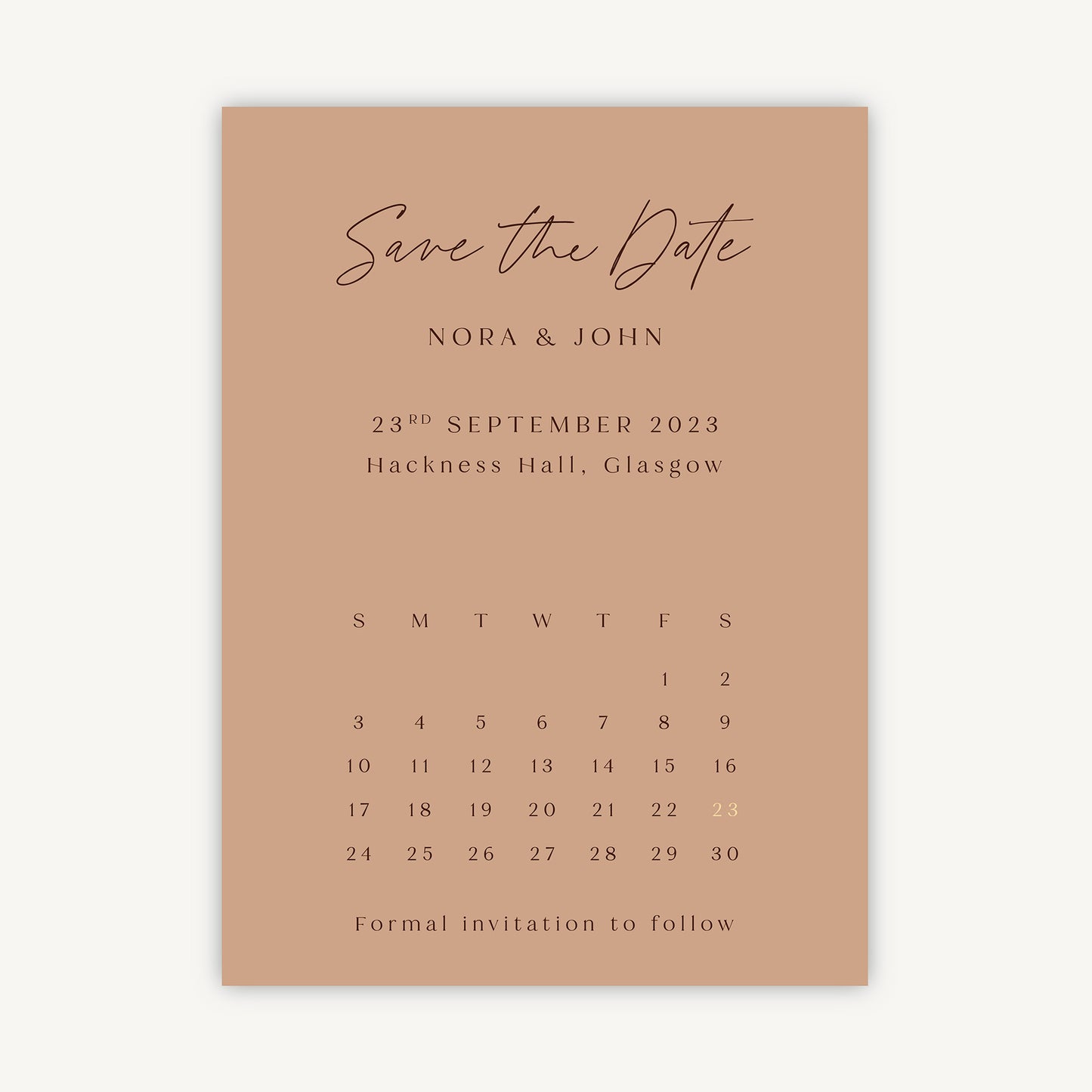 Autumn Wildflowers Folded Wedding Save the Date