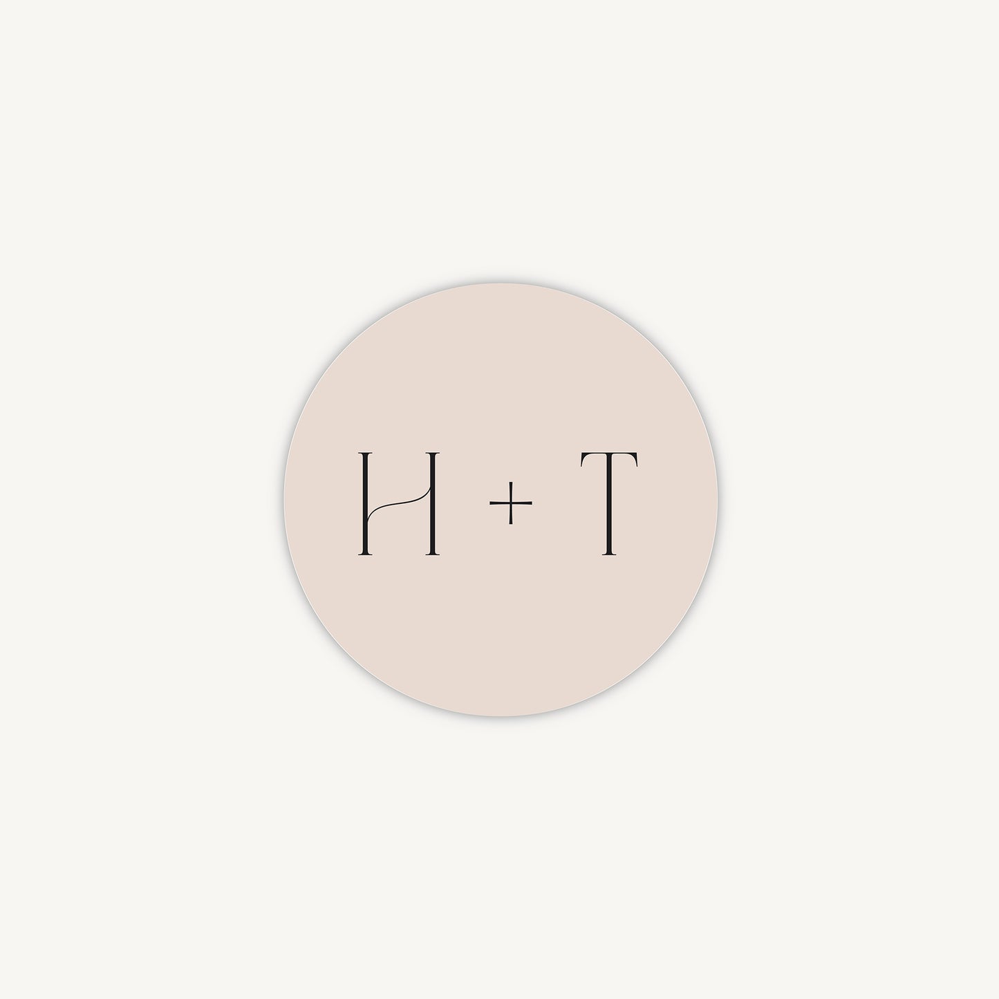 Winter Floral Envelope Wedding Sticker