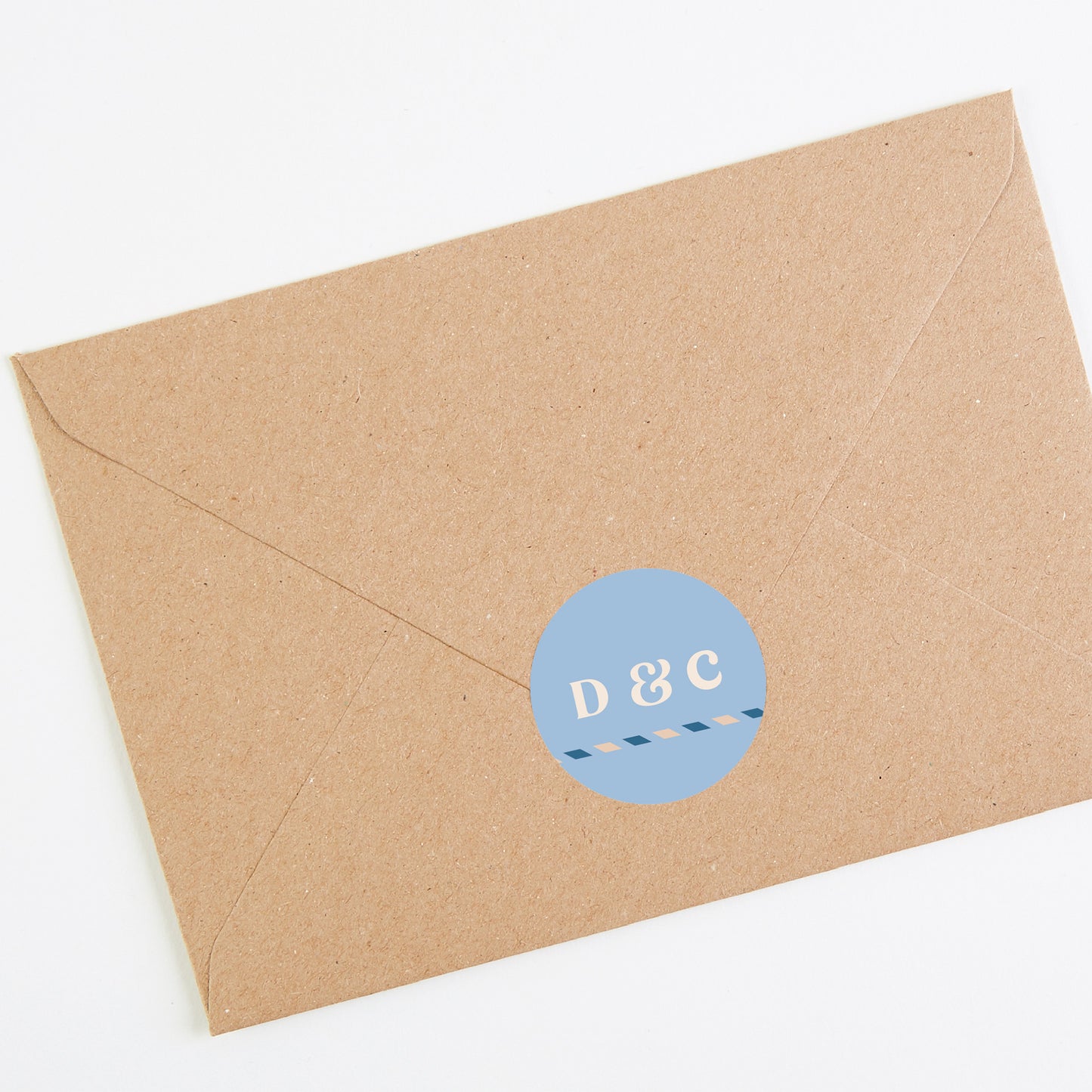Muted Travel Envelope Wedding Sticker