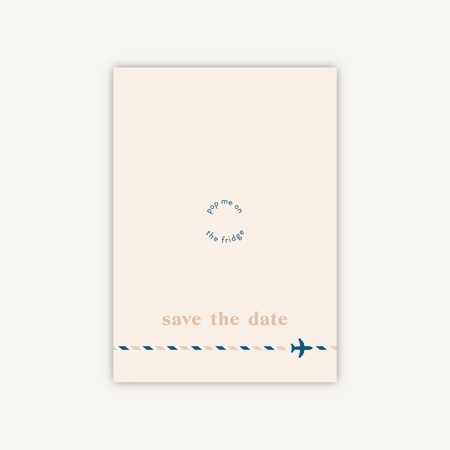Muted Travel Wooden Magnet Wedding Save the Date