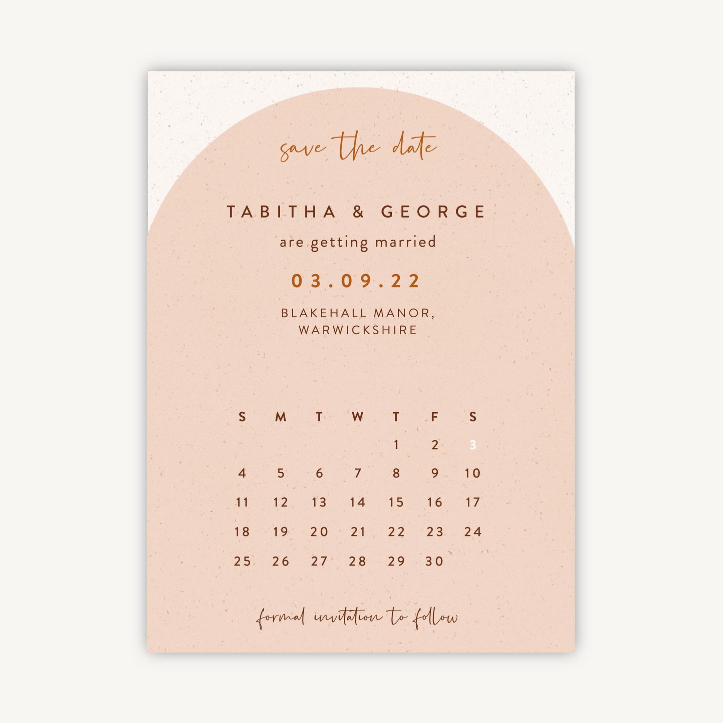 Modern Boho Folded Wedding Save the Date