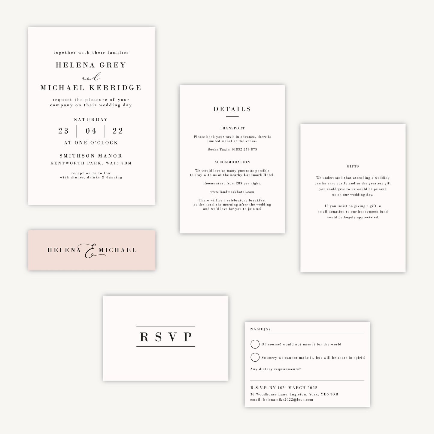 Simple Script Wedding Invitation