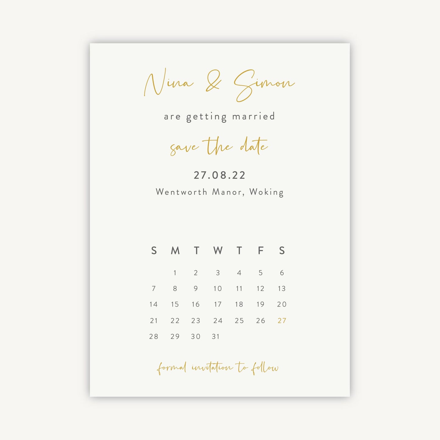 White Floral Folded Wedding Save the Date