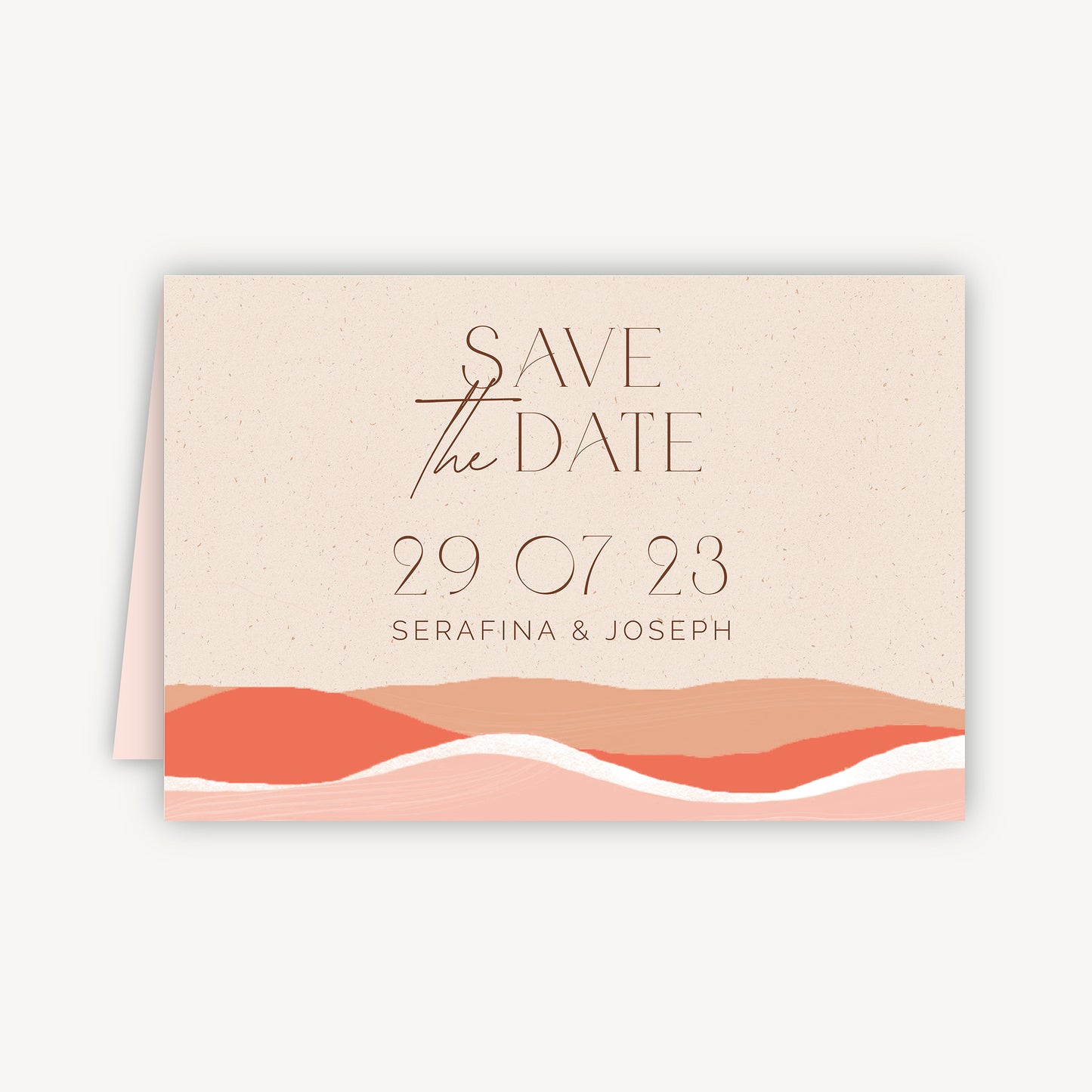 Palm Beach Folded Wedding Save the Date