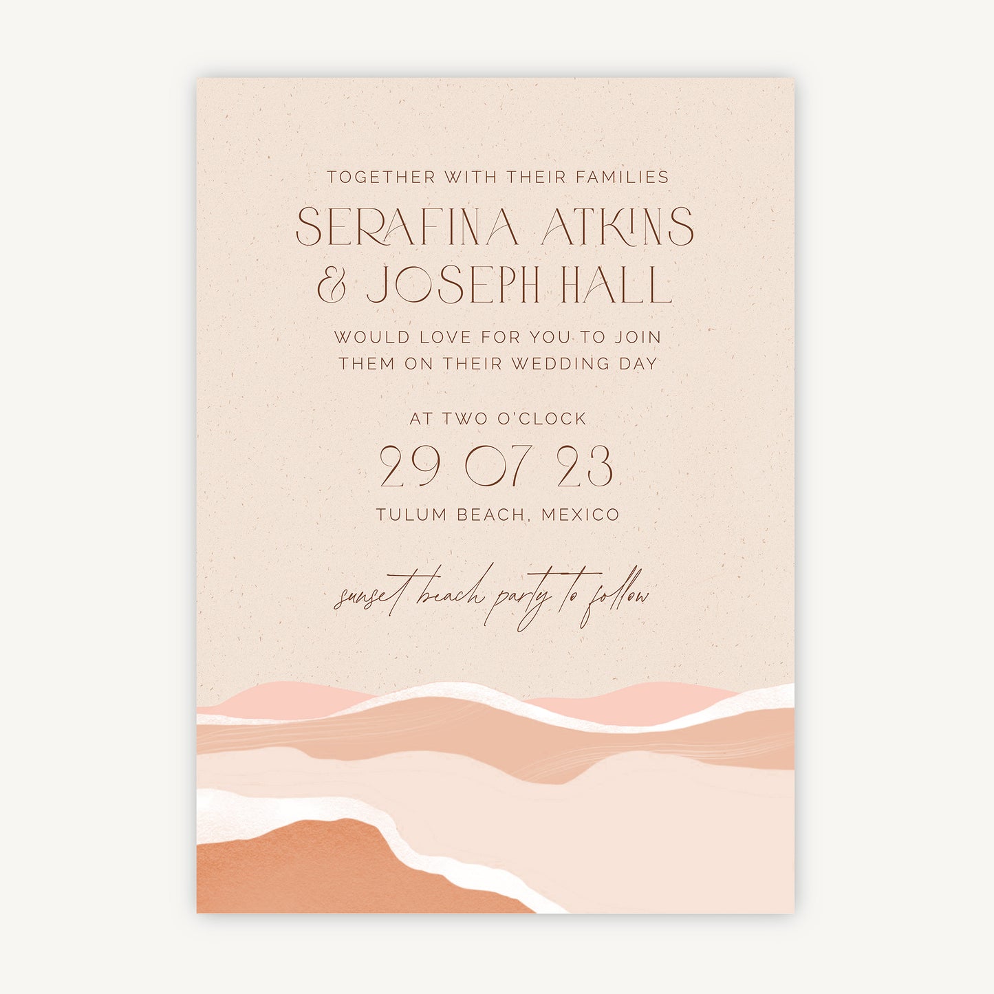 Palm Beach Wedding Invitation