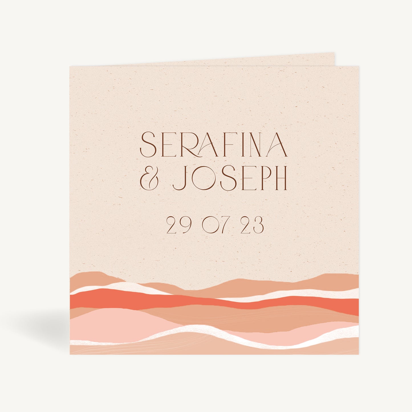 Palm Beach Folded Wedding Invitation