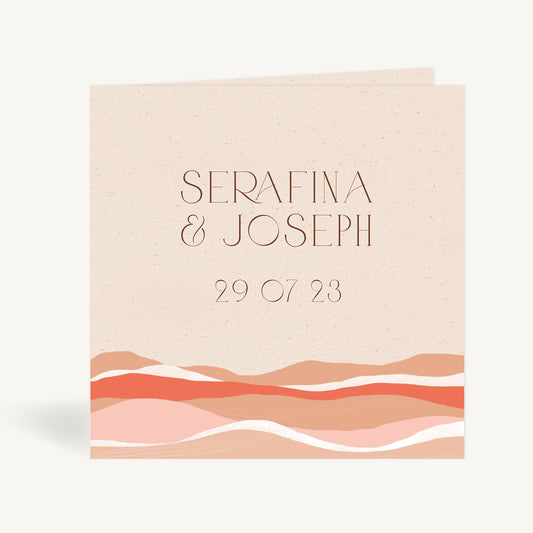 Palm Beach Folded Wedding Invitation