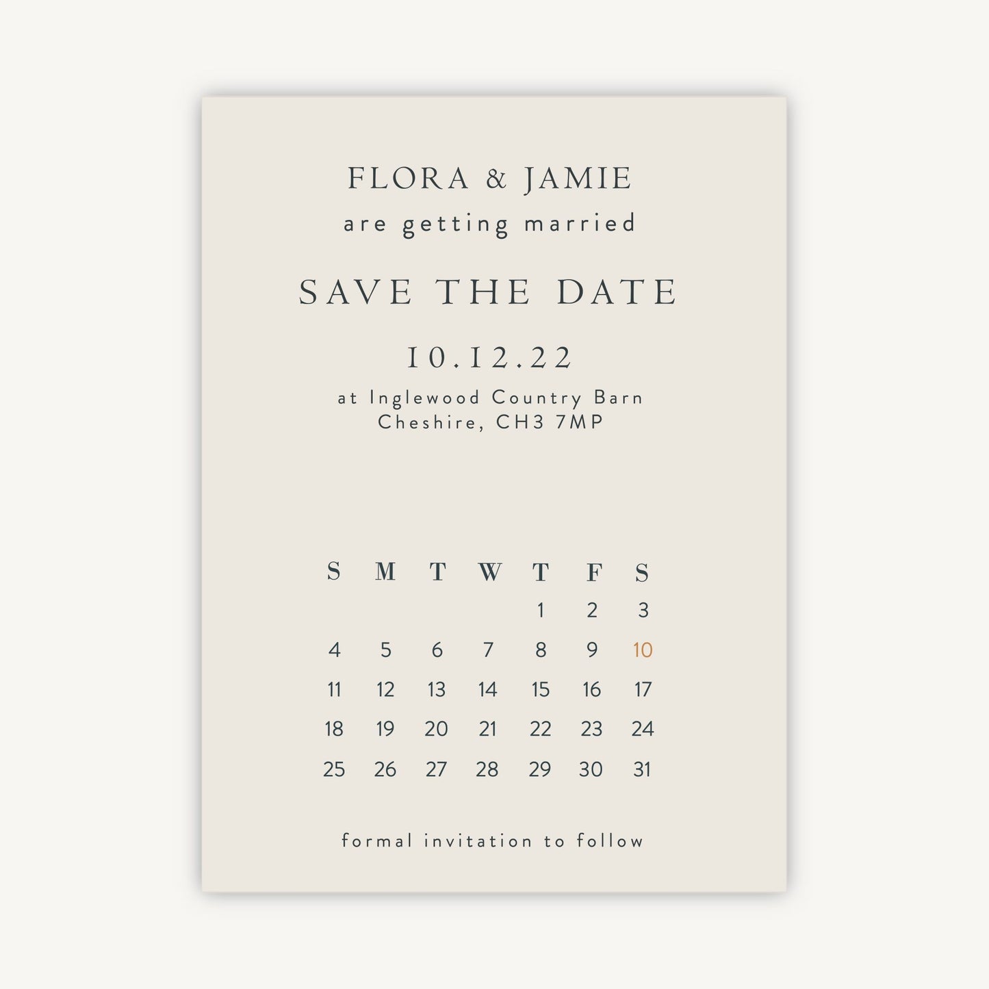 Winter Botanical Folded Wedding Save the Date