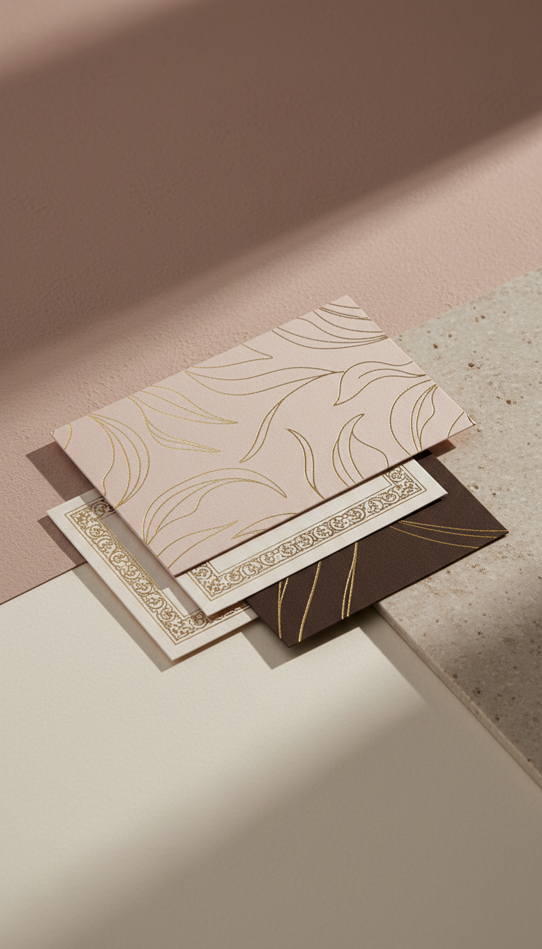 Textured Paper Invitation Suite