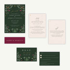 Winter Christmas Wedding Invitation