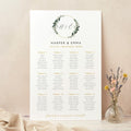Foliage Hoop Personalised Wedding Table Plan