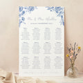 Farmhouse Blue Personalised Wedding Table Plan
