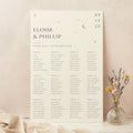 Celestial Night Sky Personalised Wedding Table Plan
