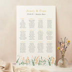 Summer Meadow Wedding Table Plan