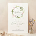 Blush Peony Wedding Welcome Sign