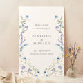 Regency Floral Wedding Welcome Sign