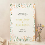 Summer Meadow Wedding Welcome Sign