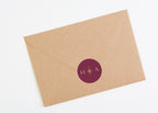 Winter Christmas Envelope Wedding Sticker