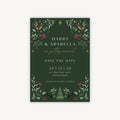 Winter Christmas Wedding Save the Date