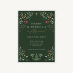 Winter Christmas Wedding Save the Date