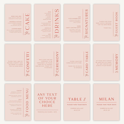 Cards and Gifts Sign Wedding Sign A4 Sturdy Foamex Sign Modern Layout