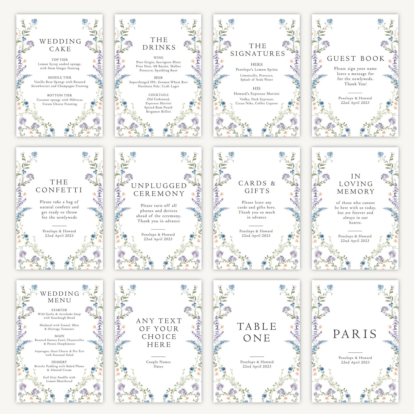 Guest Book Sign Wedding Sign A5 Sturdy Foamex Sign Regency Floral