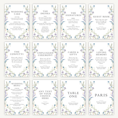 Guest Book Sign Wedding Sign A5 Sturdy Foamex Sign Regency Floral