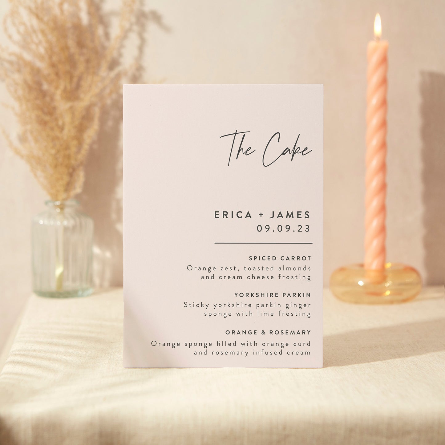 Wedding Cake Sign Wedding Sign A4 Sturdy Foamex Sign Minimal Script