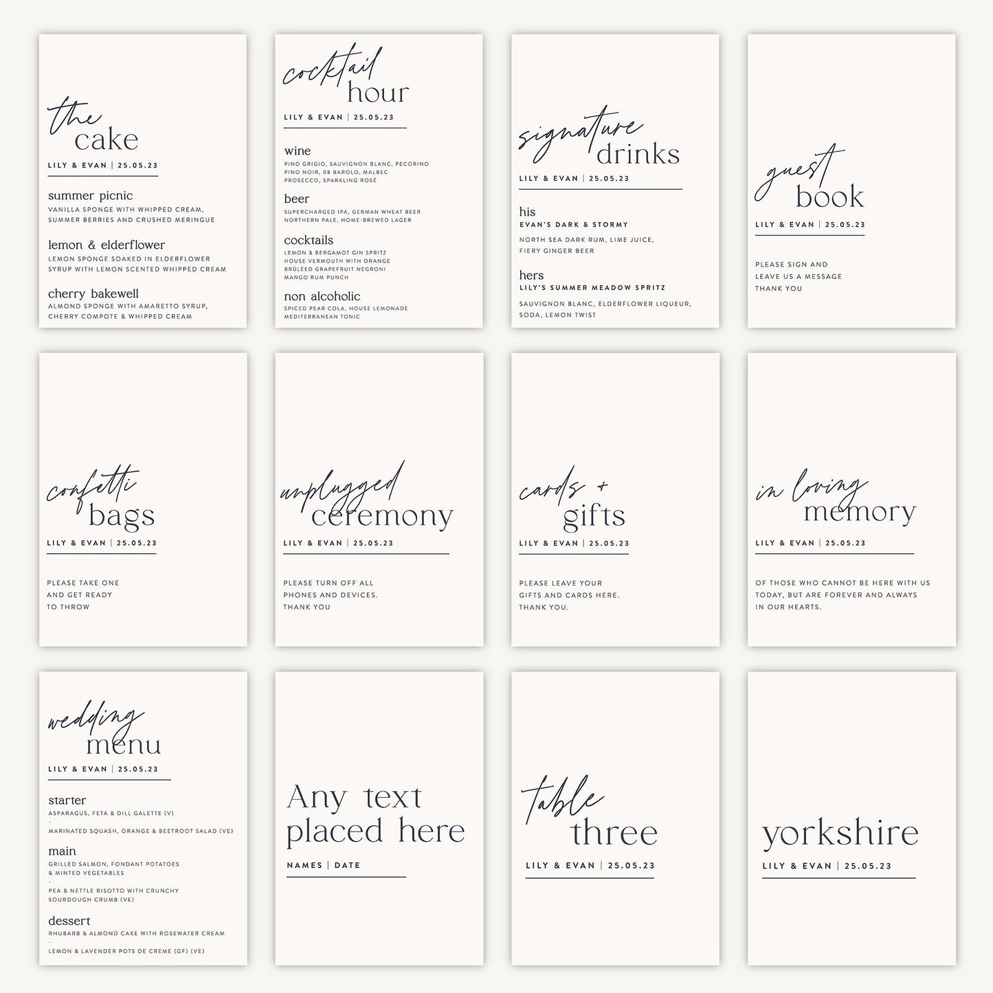 Guest Book Sign Wedding Sign A5 Sturdy Foamex Sign Modern Typography Script