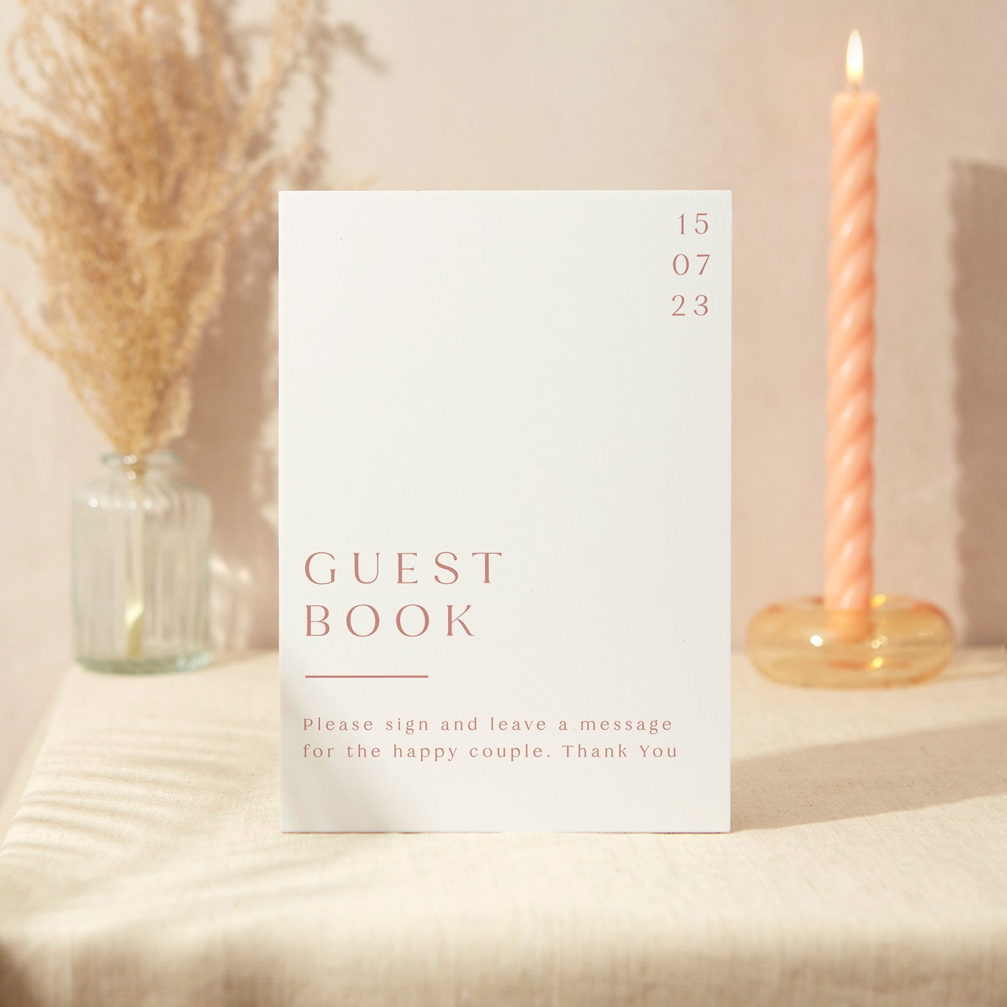 Guest Book Sign Wedding Sign A4 Sturdy Foamex Sign Minimal Capitalised