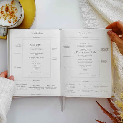 Luxury Wedding Planner Book - White with Gold Foiling and Gilded Edges