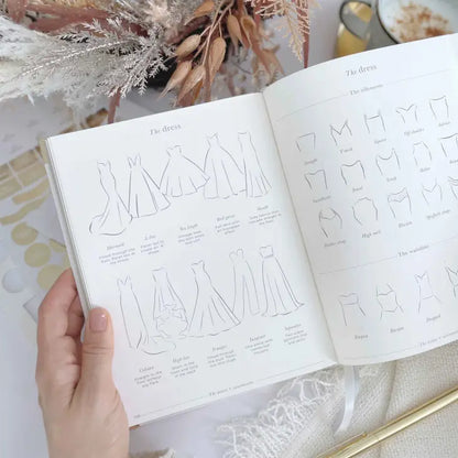 Luxury Wedding Planner Book - White with Gold Foiling and Gilded Edges