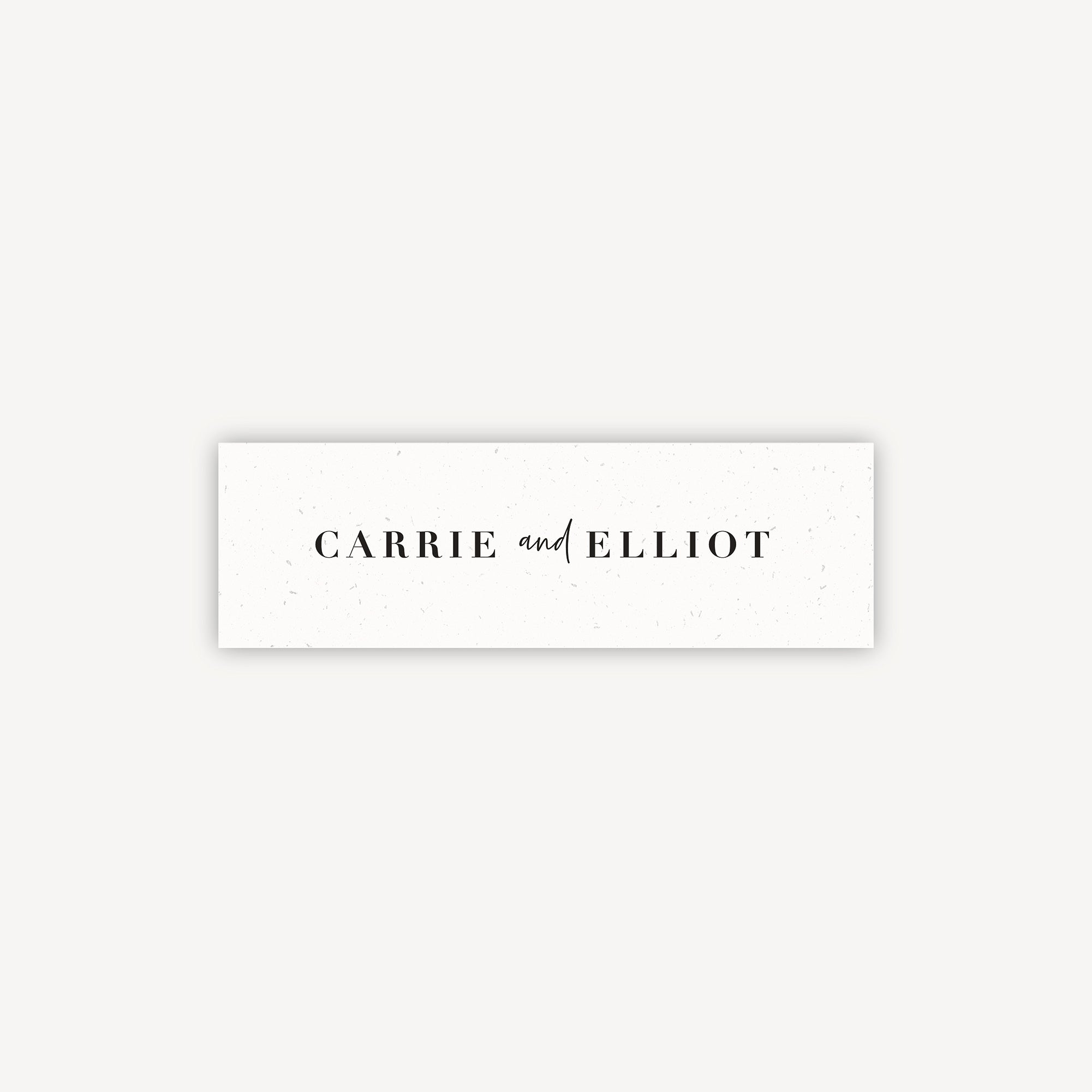 Black Modern Script Band Wrap