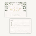 Botanical Rustic RSVP Card